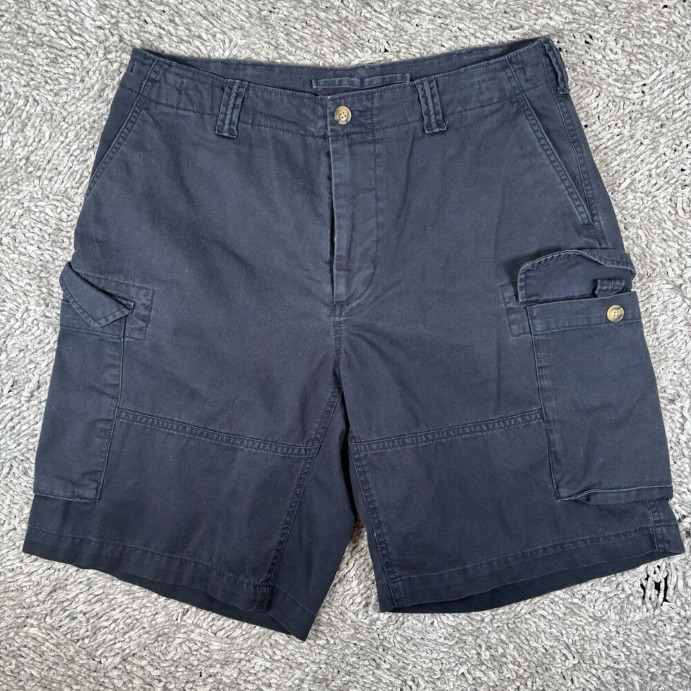 Polo Ralph Lauren Cargo Shorts Mens 32 Relaxed Fit Navy Blue Utility Golf Preppy